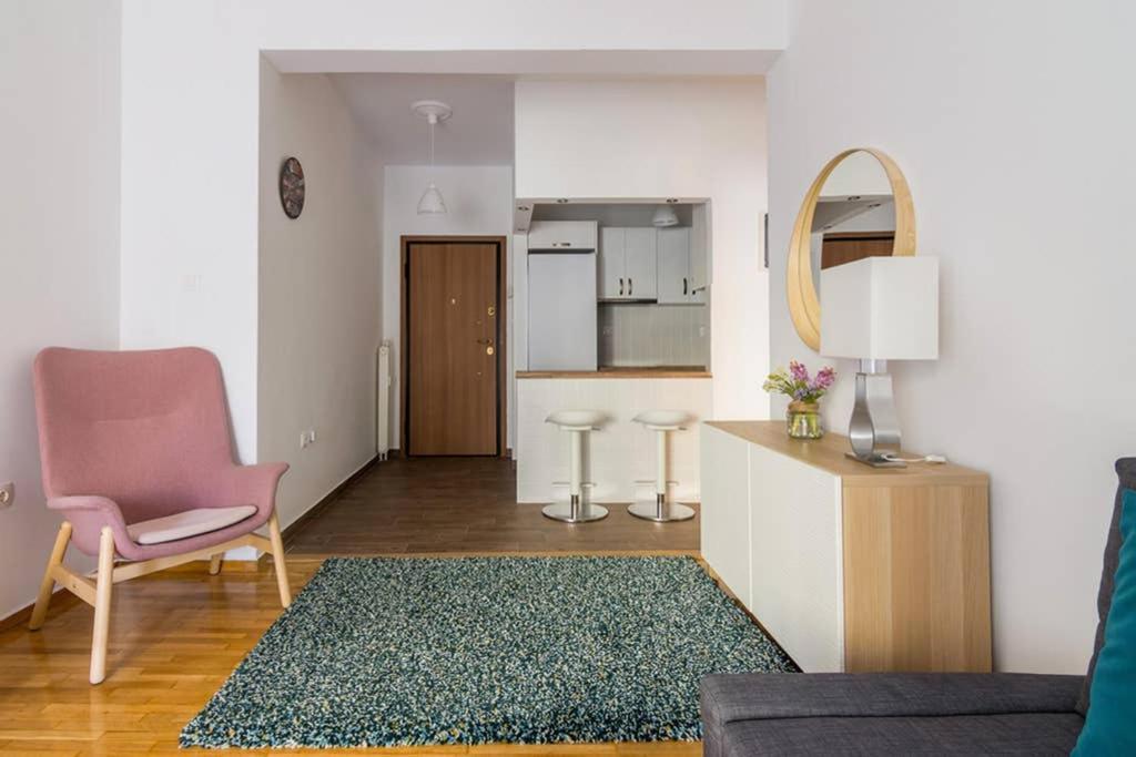 雅典Brand New Decorated Flat For 4 Ppl In Pagrati公寓 外观 照片